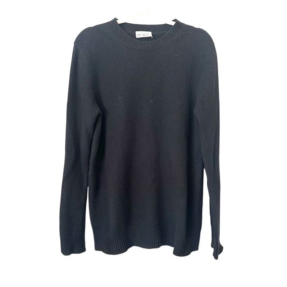 RAEY Oversized Recycled Cashmere Boyfriend Sweater Black Small - Picture 3 of 6